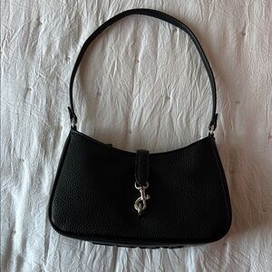 Black Leather Shoulder Bag